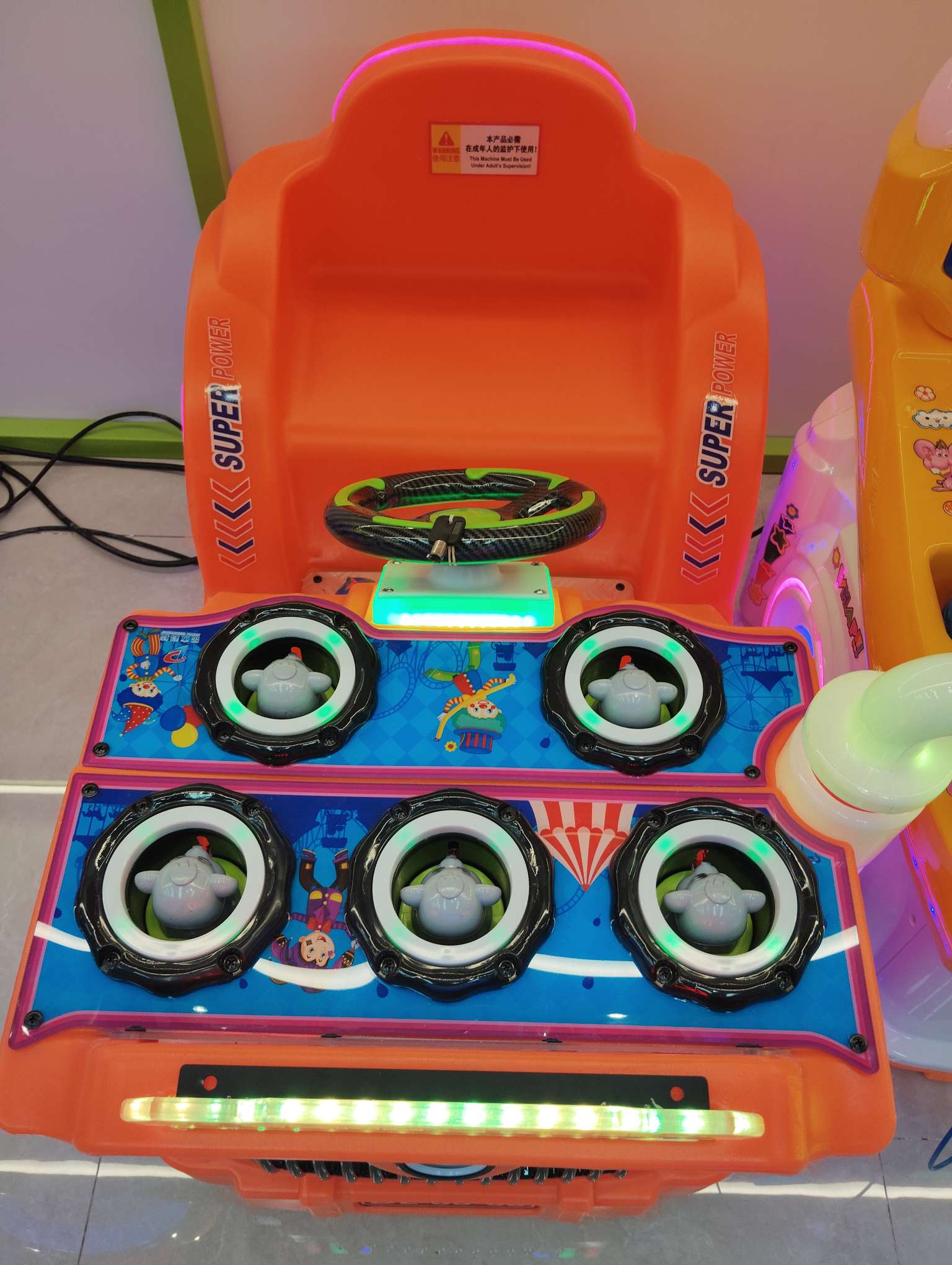 Factory direct sales of swing machines, swing fun square car machines, groundhog swing cars detail image 2