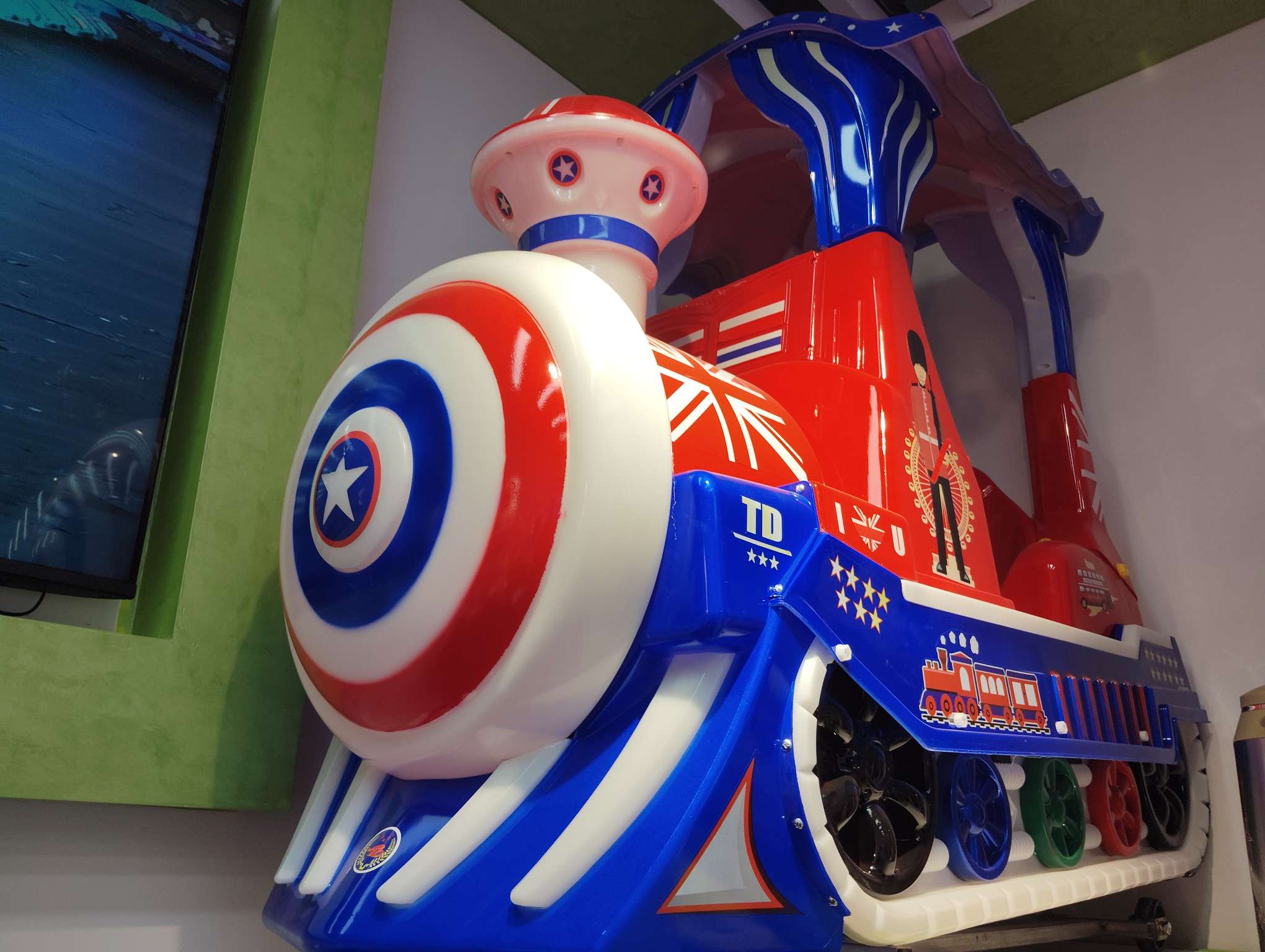 Factory direct sales of swing machines, rocking fun square car machines, and Mingming little trains detail image 2