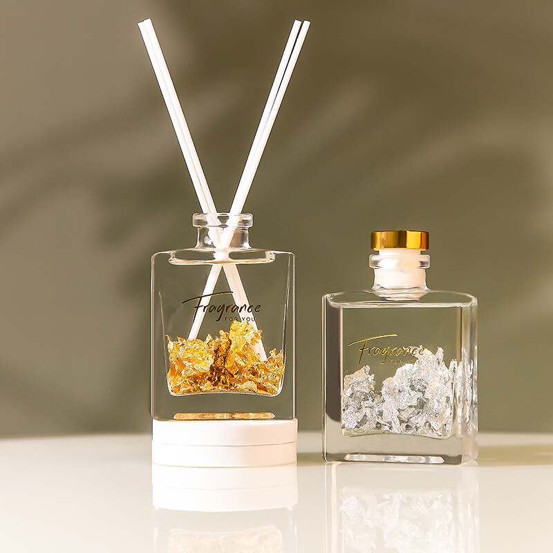 金箔银箔无火藤条香薰120ml · 金箔银箔装饰香氛|长效扩香|卧室客厅卫浴通用空气清新剂香水香薰详情图4