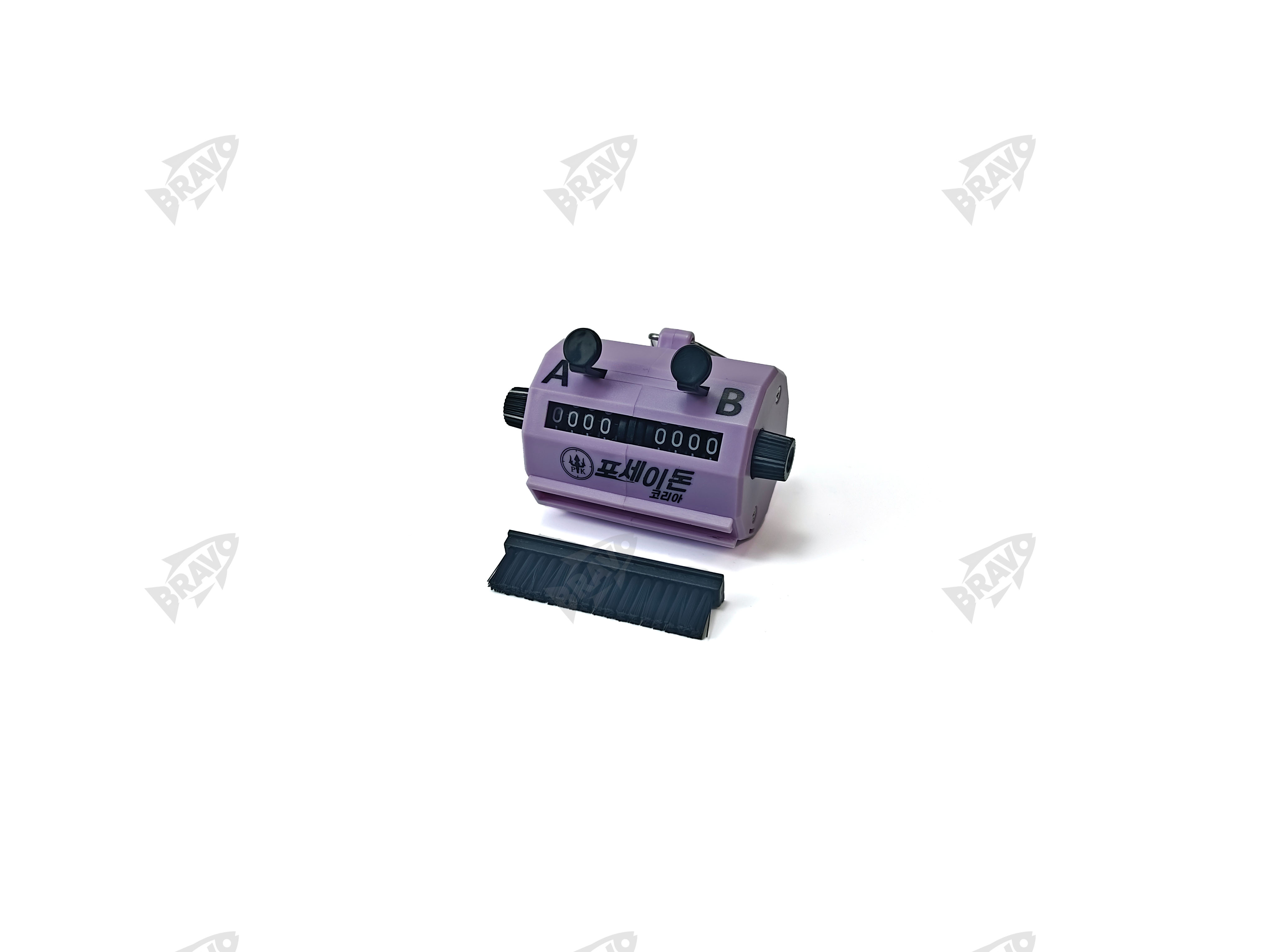 The BRAVO manual four-digit counter with a detachable brush is suitable for cleaning fishhooks, golf balls and many other areas Specification image