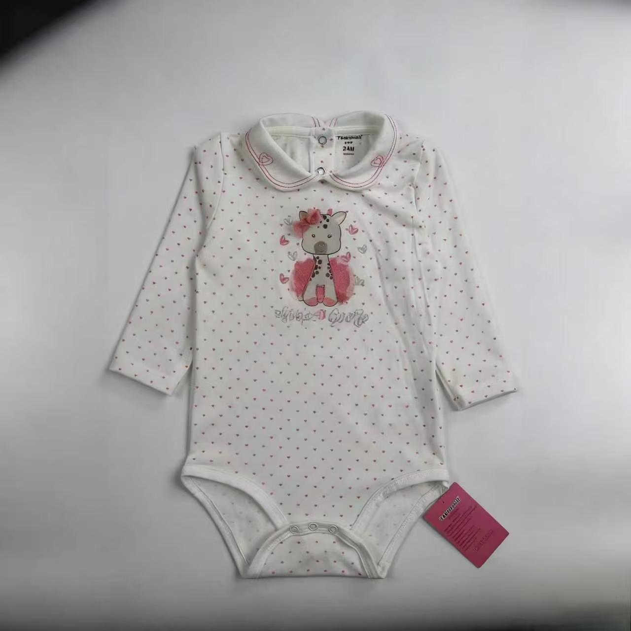 The original factory of the 2025 new European and American best-selling cotton long-sleeved hatchcoat 3-24M baby jumpsuit with export quality details Picture