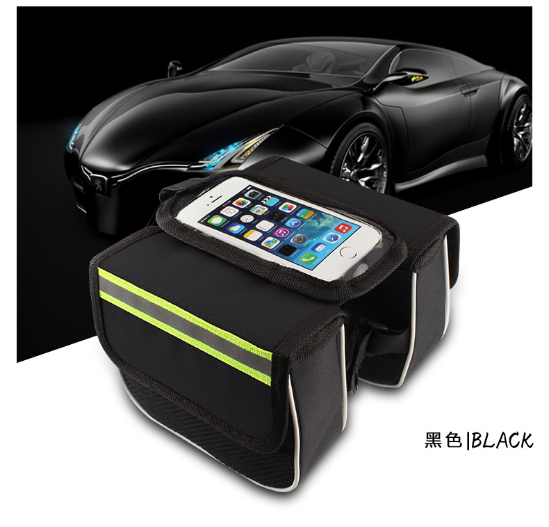 Bicycle beam bag, mobile phone touch screen, mountain bike tube bag, road bike front saddle bag, universal bike bag, cycling equipment pic 8