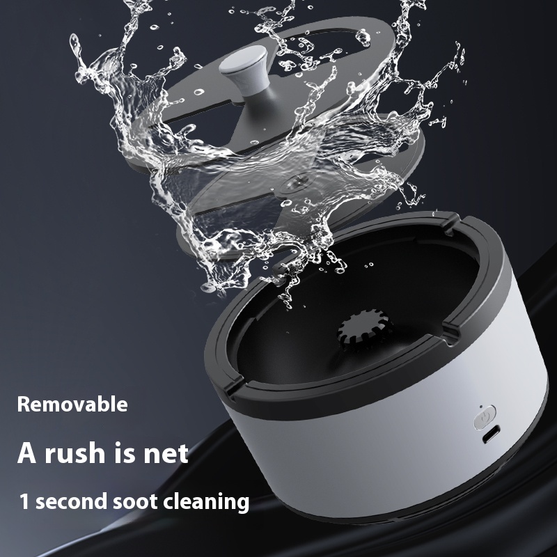 烟灰缸/不锈钢烟灰缸/烟灰缸摆件/宿舍烟灰缸/烟灰缸玻璃白底实物图