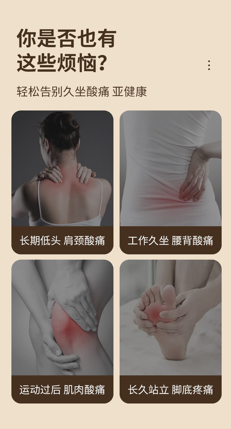 FH-8001多功能家用便携式mini加热筋膜环 详情3