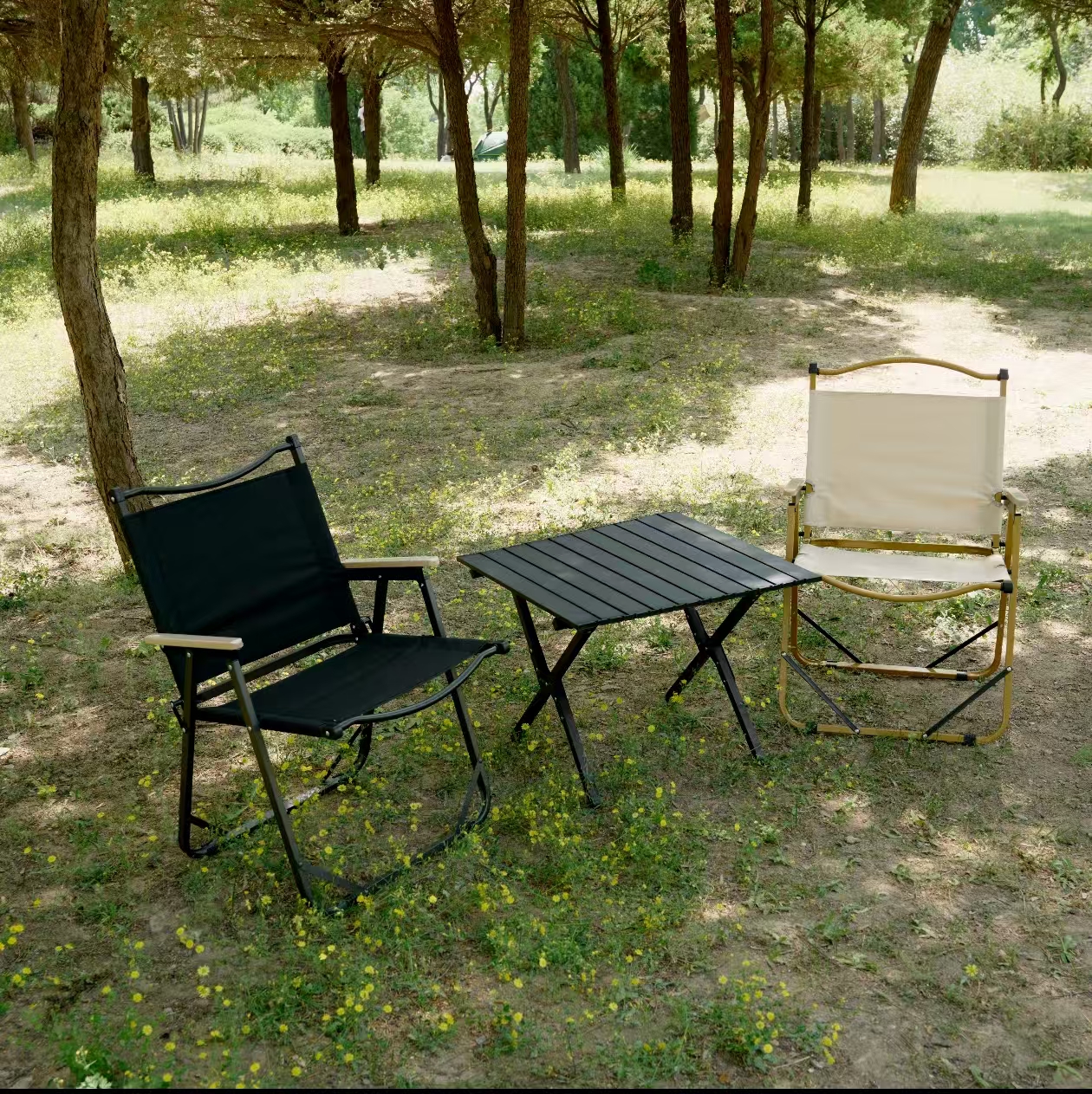 户外折叠桌椅实物图