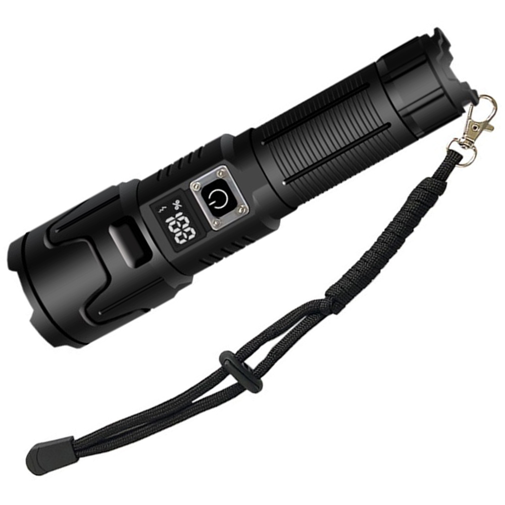 Long-endurance long-range zoom white laser high-intensity flashlight LED outdoor multi-functional rechargeable flashlight Item Picture