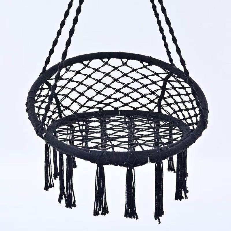 手编秋千吊椅阳台摇篮室内外织流苏吊篮座椅休闲抖音热搜ins北欧 细节图