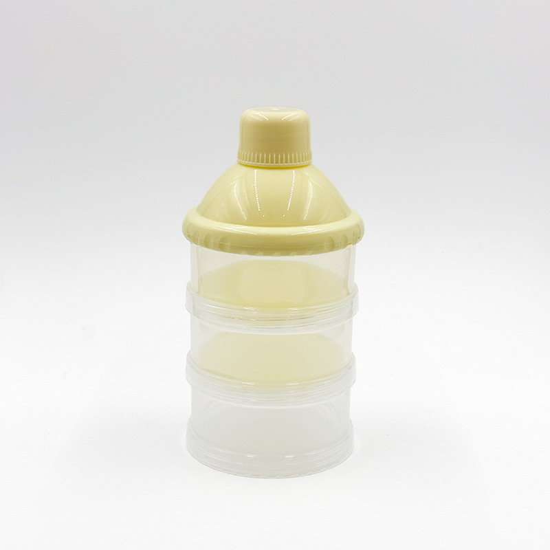 Portable transparent multi-layer milk powder boxes for newborns to go out, detachable large capacity milk powder boxes for babies, wholesale of baby and maternal products