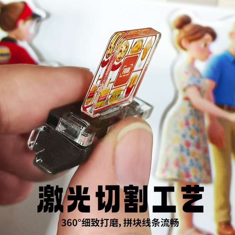 微缩模型屋场景摆件小屋积木创意手工DIY亚克力模型灯光摆件玩具礼品拼图详情图12