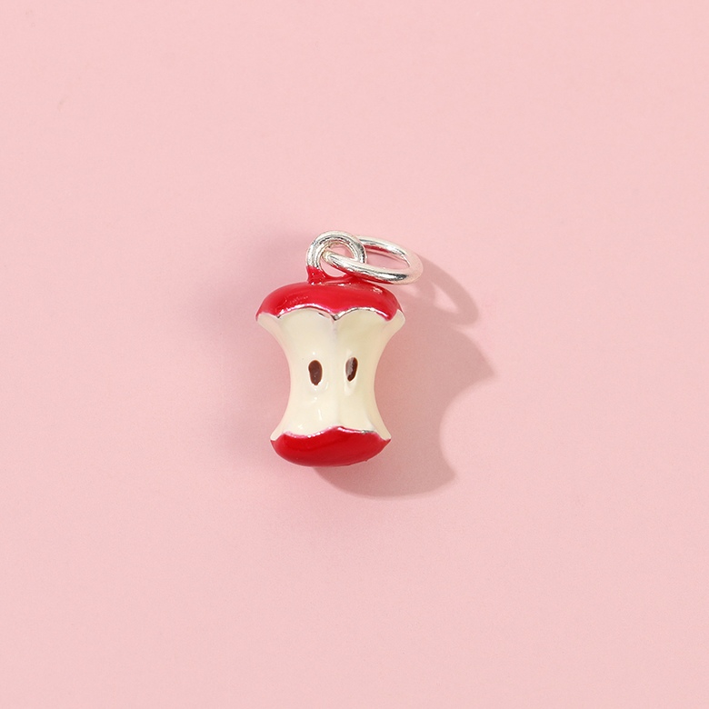 青红苹果核饰品配件材料新款卡通串珠DIY手工手链项链珠子吊坠 diy详情图3