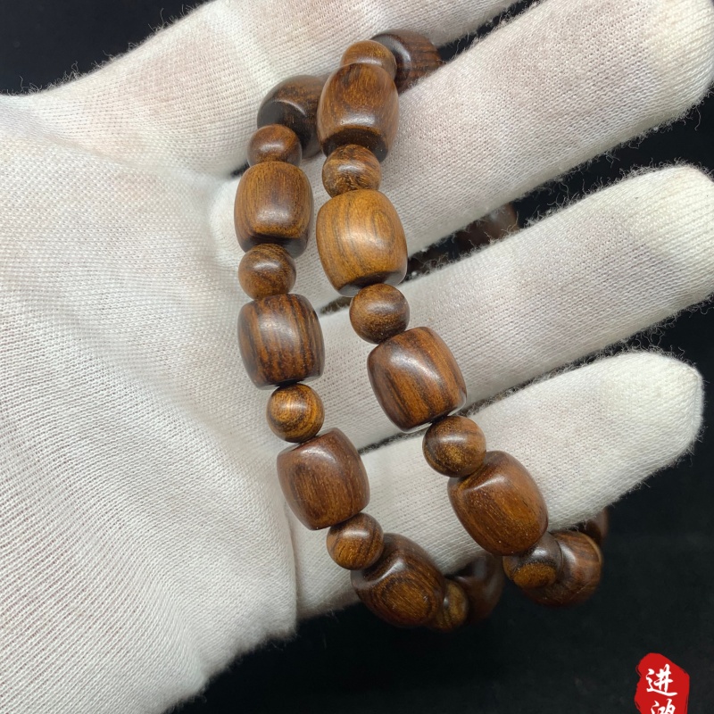 Black rosewood bracelet, drum bead style, novel style and unique design, available for wholesale and retail