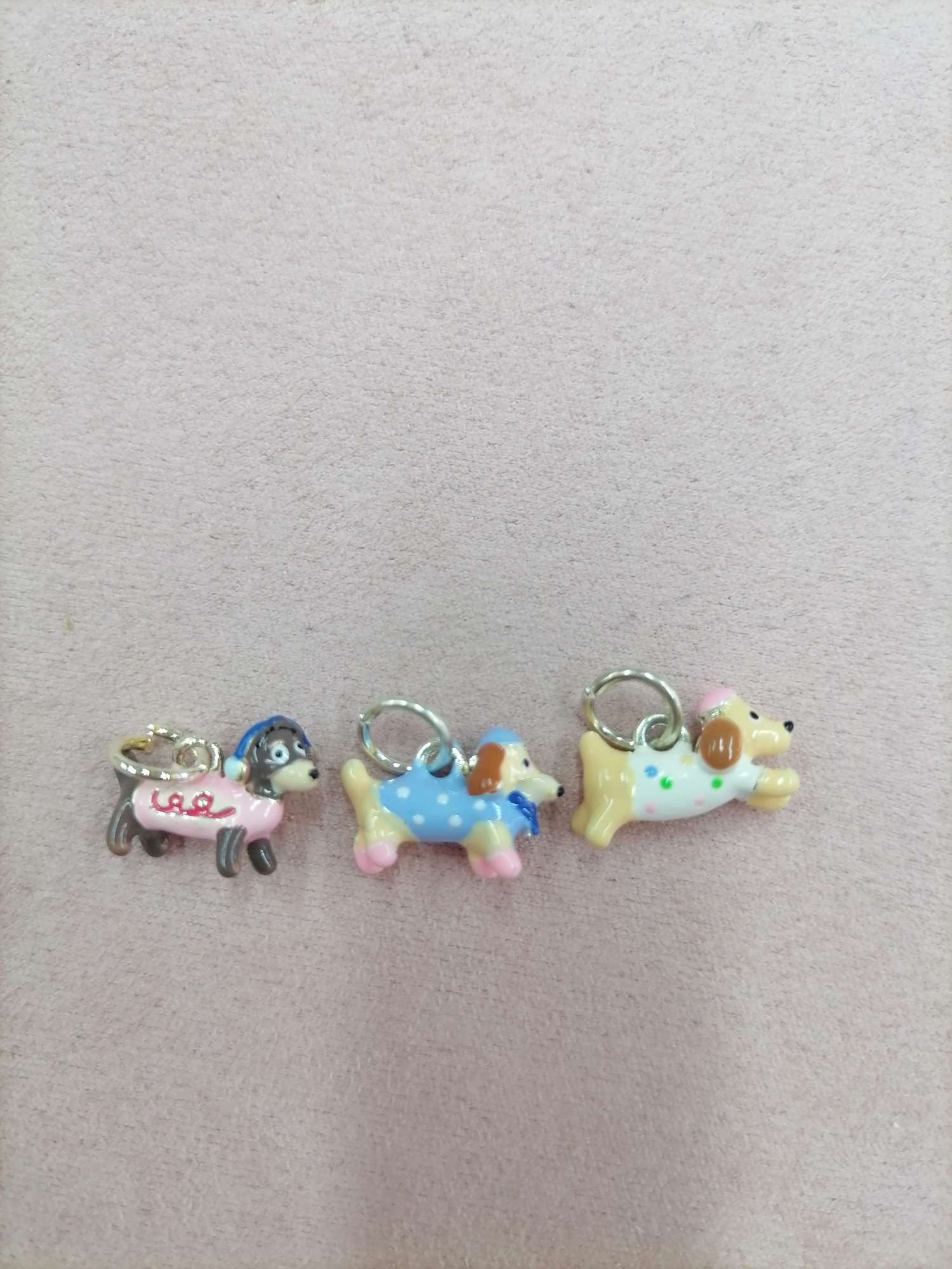 可爱小狗吊坠卡通手绘饰品配件材料新款卡通串珠DIY手工手链项链珠子吊坠 diy