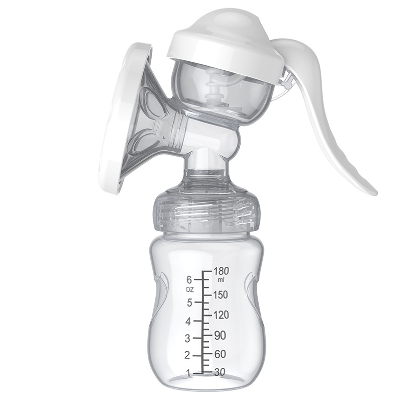 厂家直销短宽口手动吸奶器便携式宝宝母乳集乳器孕妇吸乳器厂家批 产品图