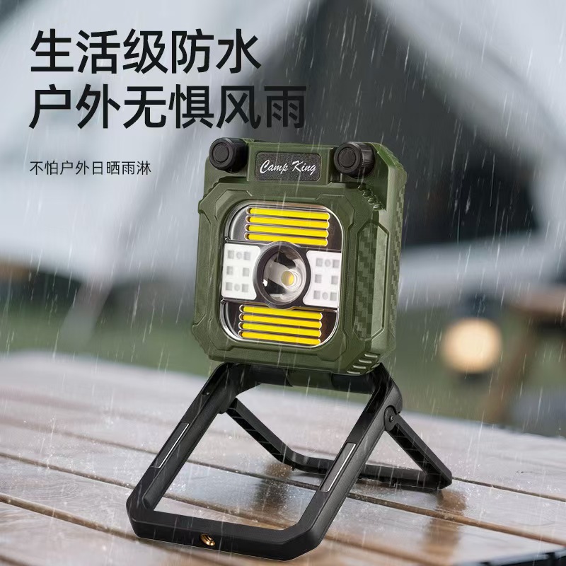 Outdoor camping lamp, professional long-lasting camp tent lamp, hand-cranked charging portable multi-functional emergency work lamp Application Scenario