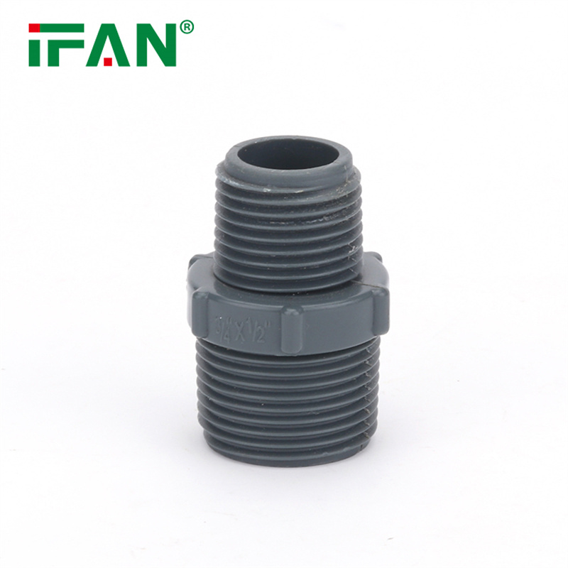IFAN Plumbing Pvc NBR Pipe Socket Sch80 Upvc Pipe Fittings白底实物图