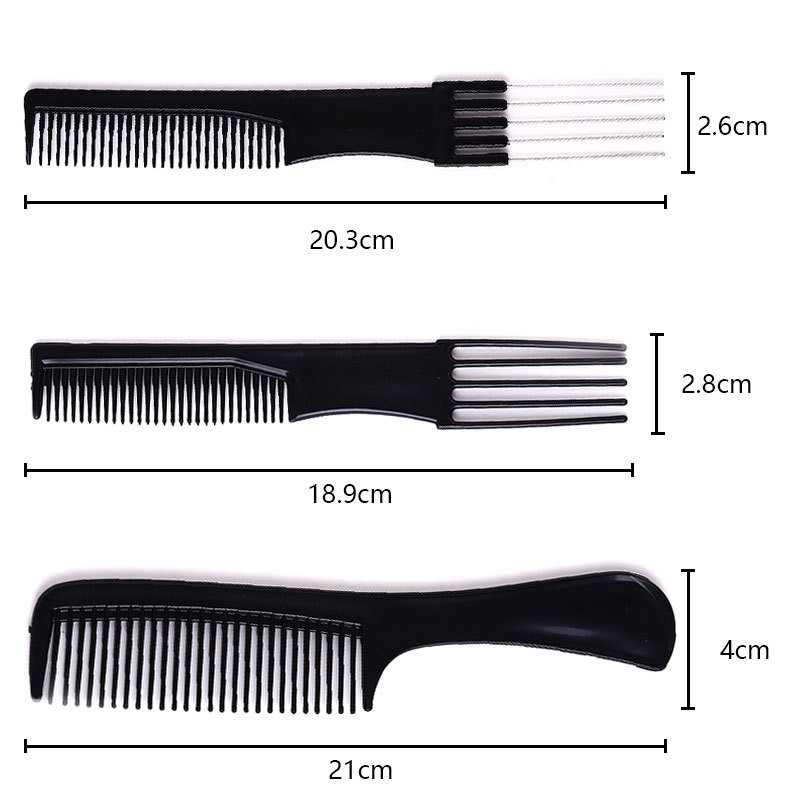 跳跳猪十件套批发跨境专供10件套梳理发店化妆造型美发梳组合套装现货详情15