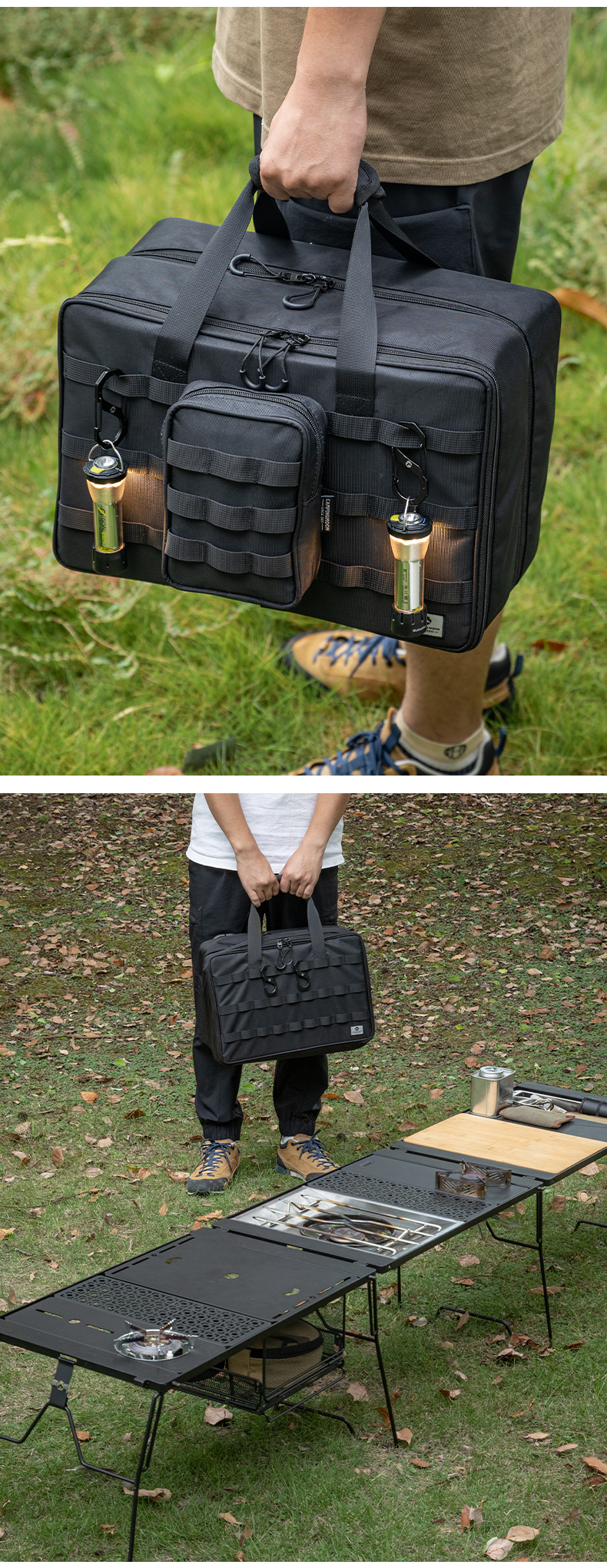 Koman campingmoon large-capacity storage box, camping IGT module, combined storage bag, outdoor tactical compartment toolkit BK-46 pic 11