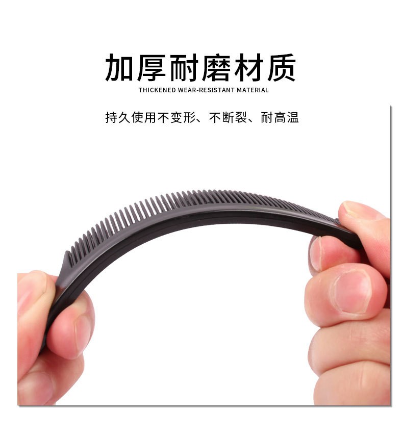 跳跳猪热销新款美发梳子尖尾梳塑料梳美发钢针尖尾梳PP料密齿现货批发详情6