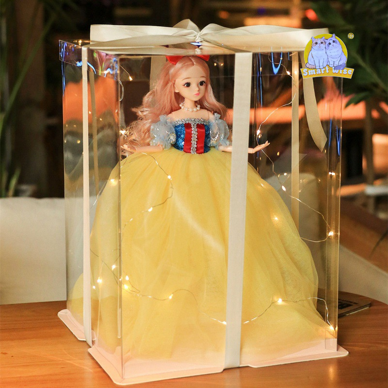 依甜芭比娃娃礼盒套装生日礼物闪光婚纱娃娃过家家洋娃娃女孩玩具产品图