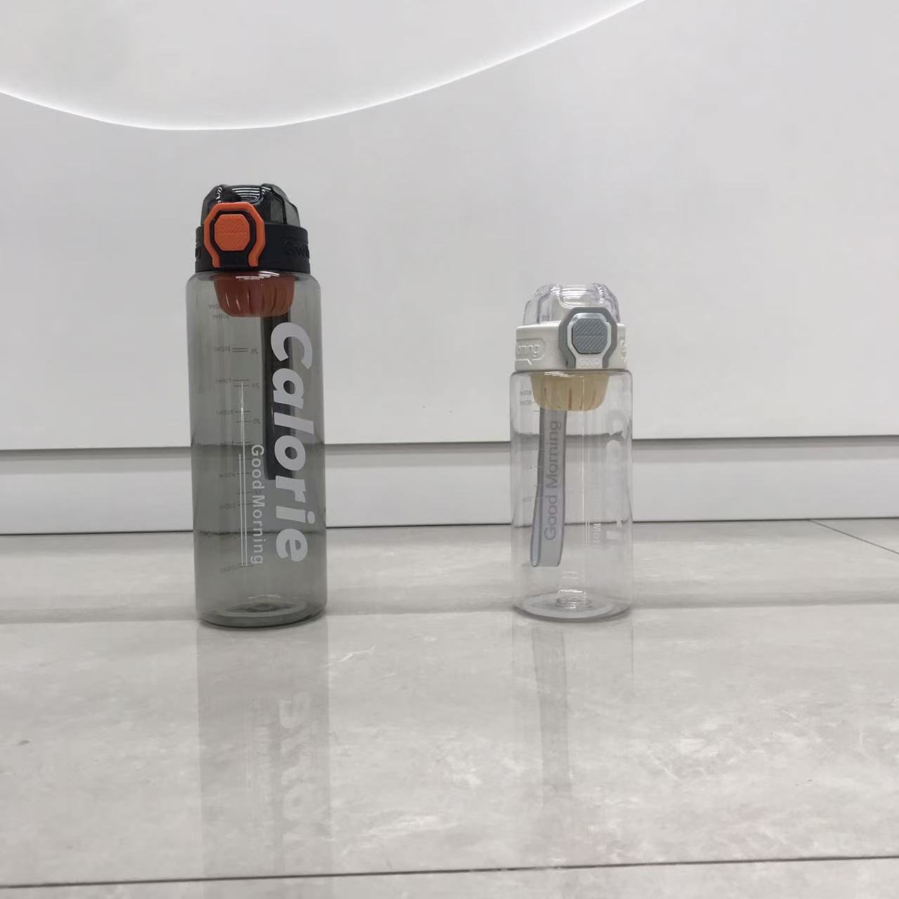 Calorie刻度运动水杯 大容量便携吸管杯 健身户外防漏tritan杯 多色可选详情5