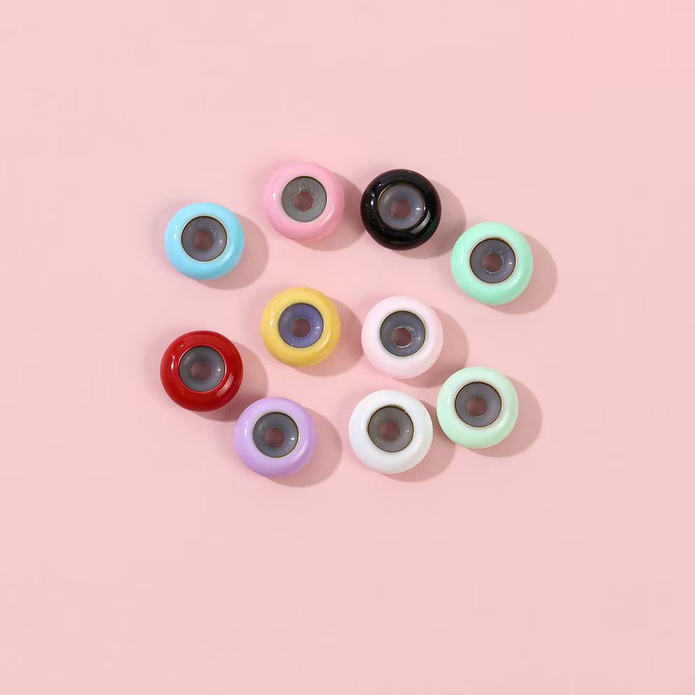 新款定位珠滴油diy彩色大孔隔珠定位珠配件手绳手串珠饰品配件零售批发diy产品图