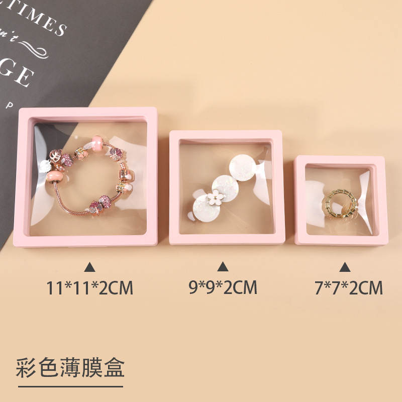 铝箱化妆箱/塑料盒/饰品架子/竹帘首饰盒/饰品中性风戒指项链细节图