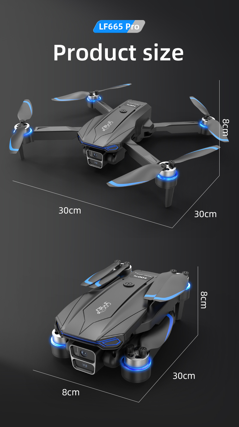 foozacLF665 nueva llegada nueva cámara dual hd con motor sin escobillas drone aircraft pic 14
