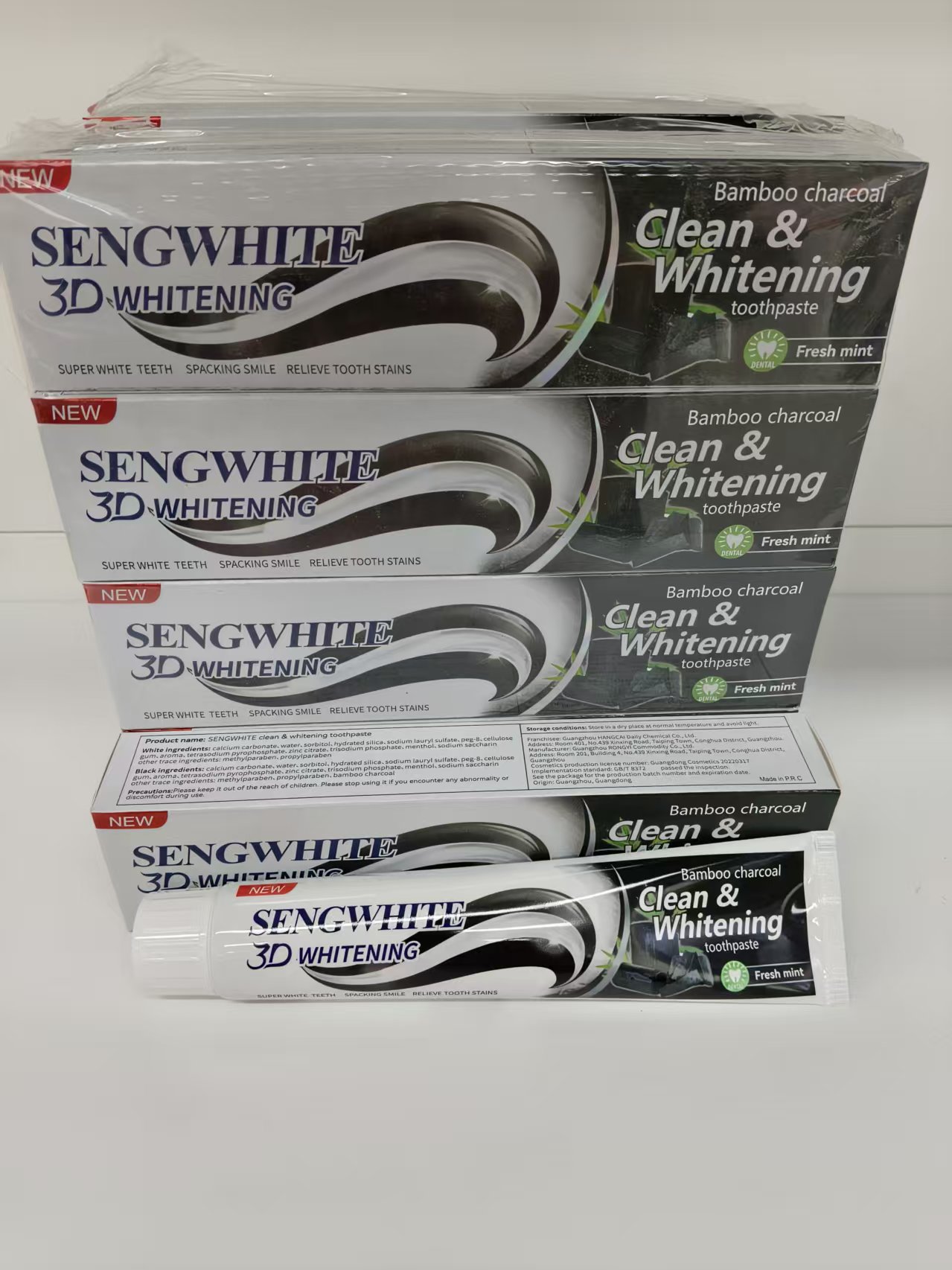 maxi limpio100g Toothpaste, Bamboo Charcoal Cleaner, Relives Stains, Refreshing Mint Toothpaste Item Picture