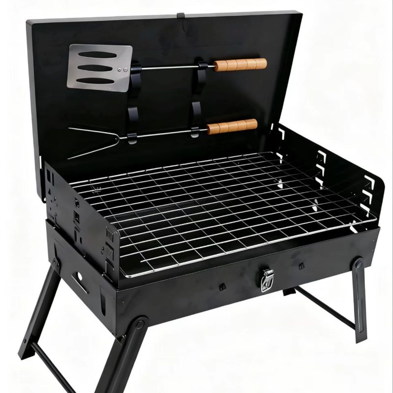 折叠烧烤炉烧烤架户外便携烧烤炉家用木炭烤炉BBQ野餐厢式烧烤炉