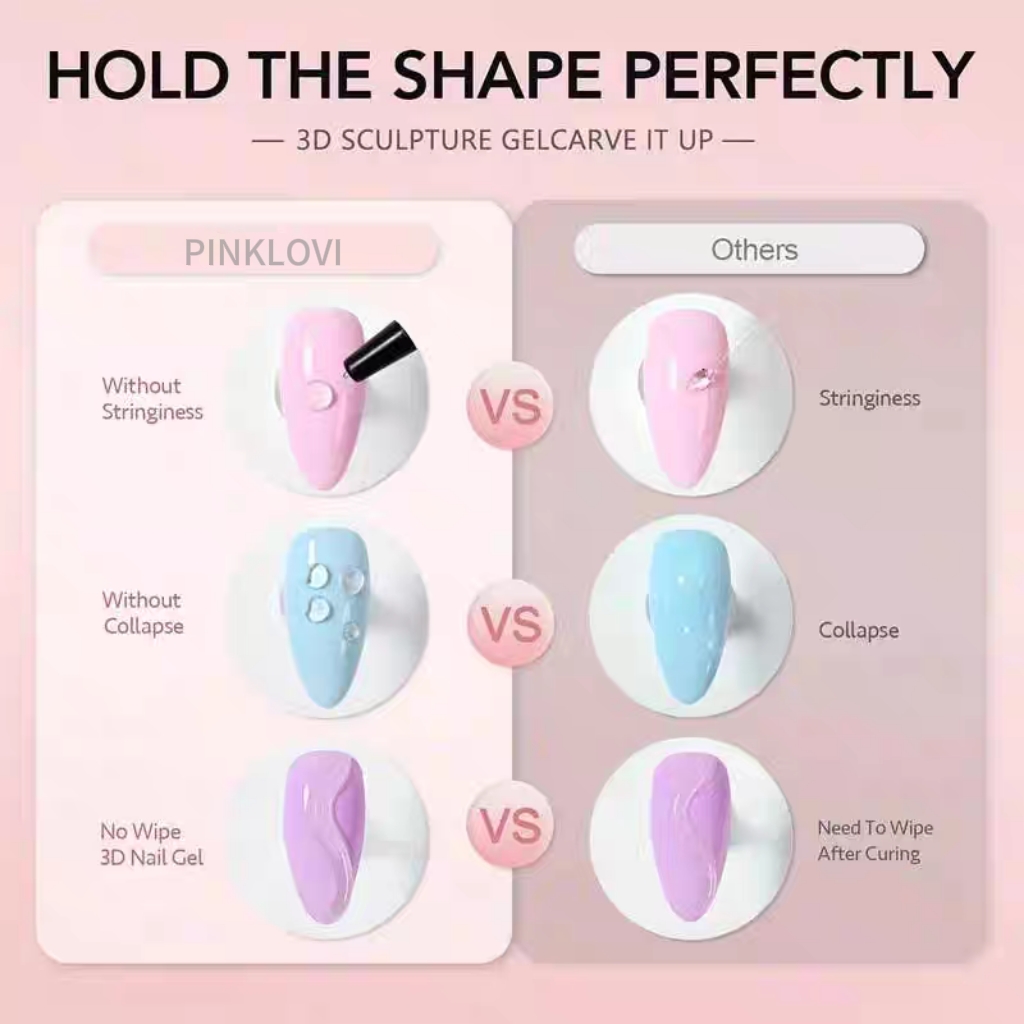 15ml3D shaping diamond adhesive no-rinse nail polish powder shaping phototherapy long-lasting and reinforcing water wave gel detail image 6