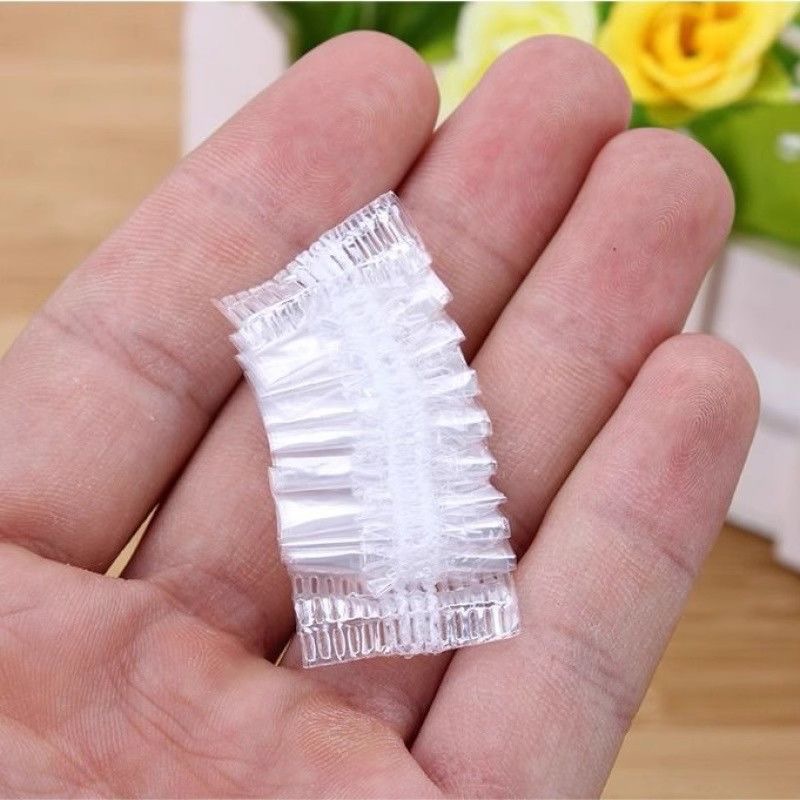 Disposable PE ear tips, waterproof, portable household shower hair mask, oiling, heating and dyeing, ear tips for ear protection Item Picture