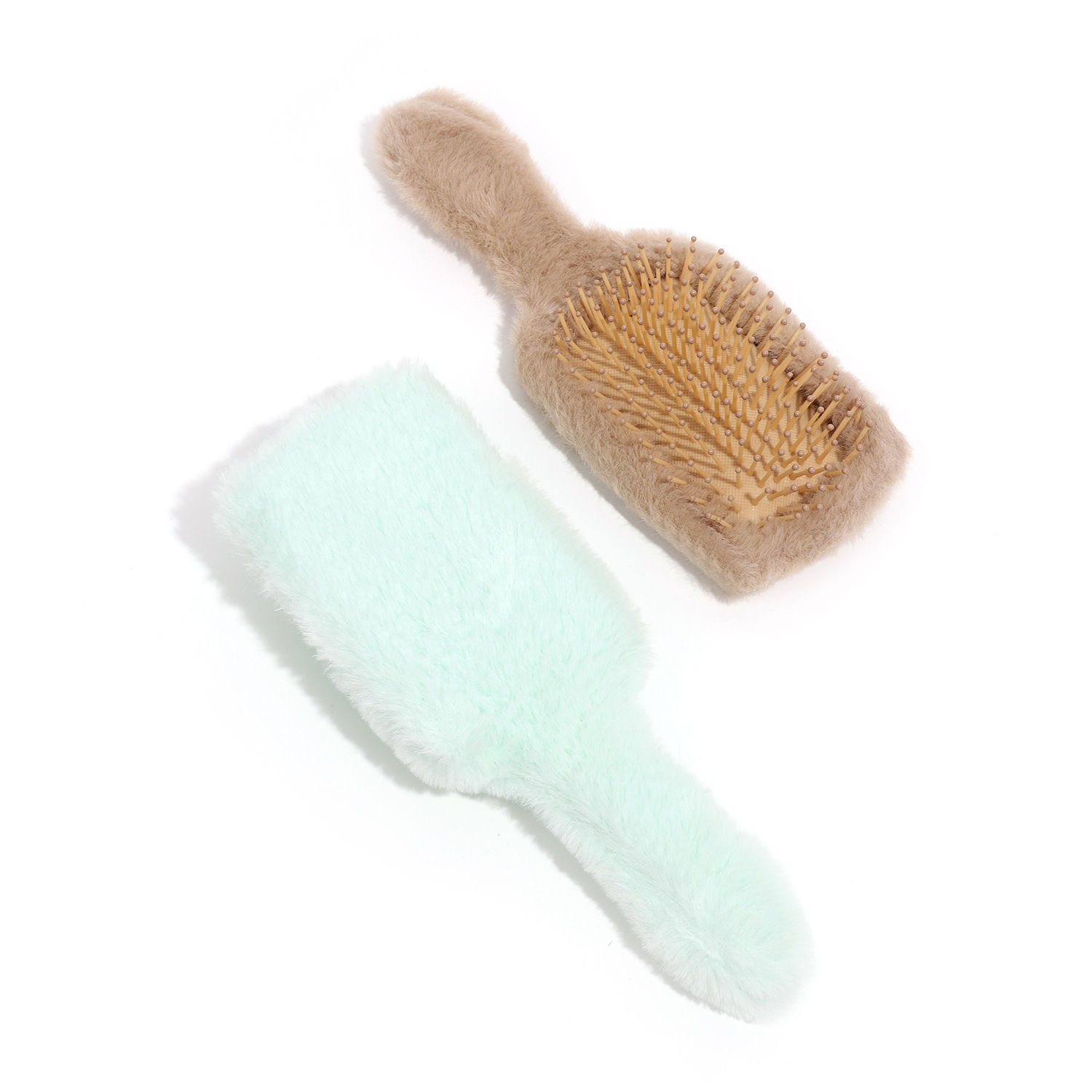 Baihe peluche airbag peinado macaron color airbag masaje ultra suave handfeel cute chica cuidado del cabello airbag peinado Item Picture