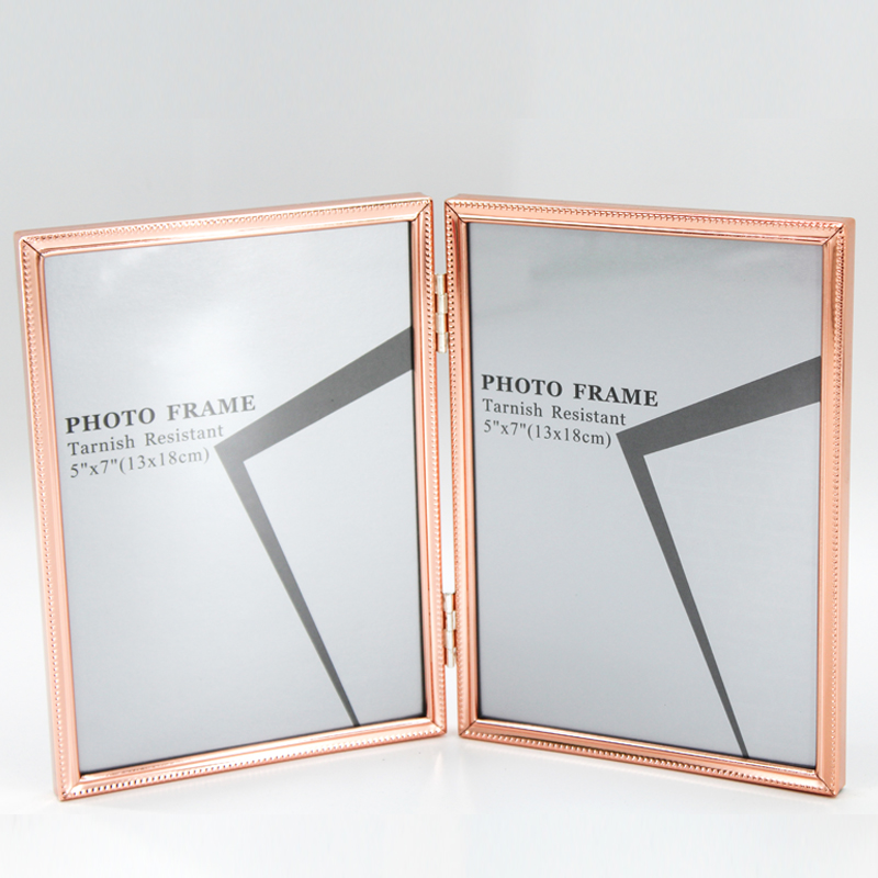 金属电镀双开相框细节图