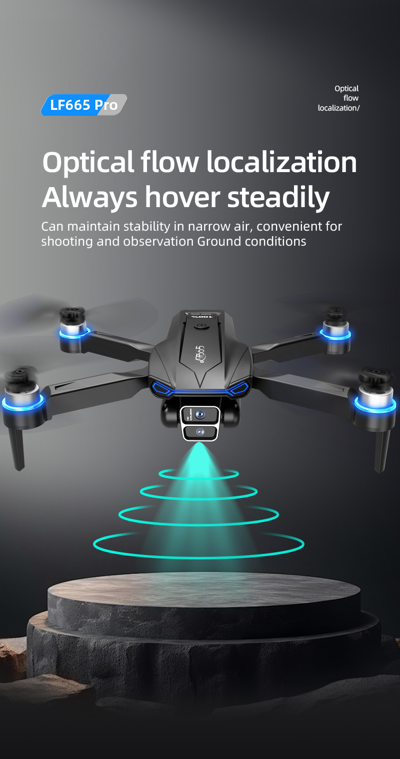 foozacLF665 nueva llegada nueva cámara dual hd con motor sin escobillas drone aircraft pic 5