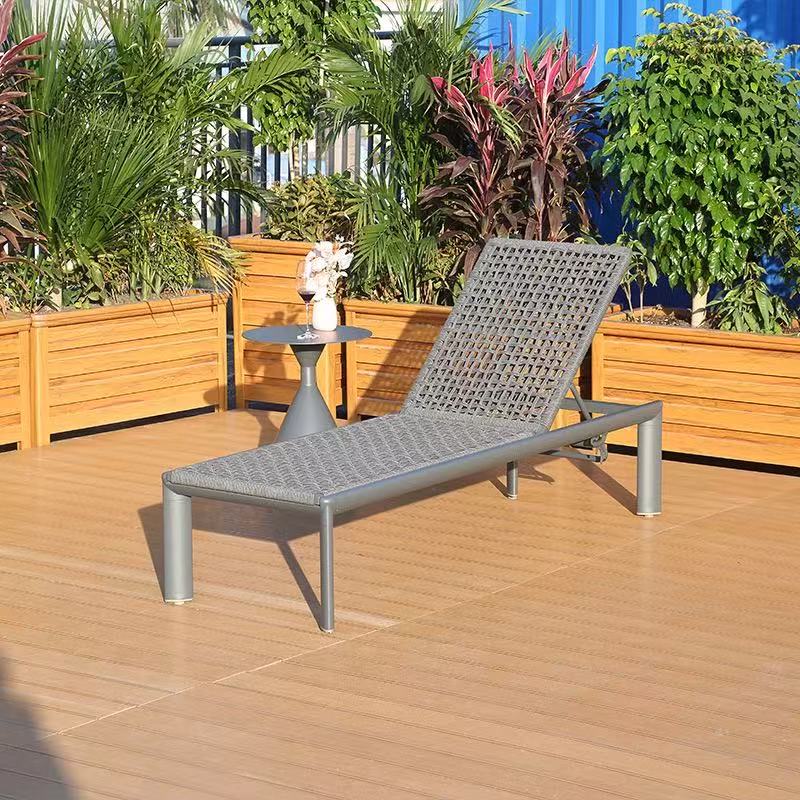 跨境户外泳池躺椅休闲椅庭院露天海景房铝合金阳光房民宿户外躺床详情图5