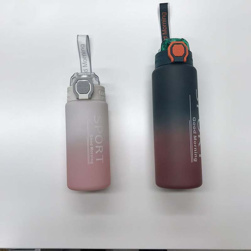 渐变磨砂运动水杯 Calorie/Sport系列便携弹盖杯 男女健身户外大容量随手杯 高颜值防漏运动水壶详情5