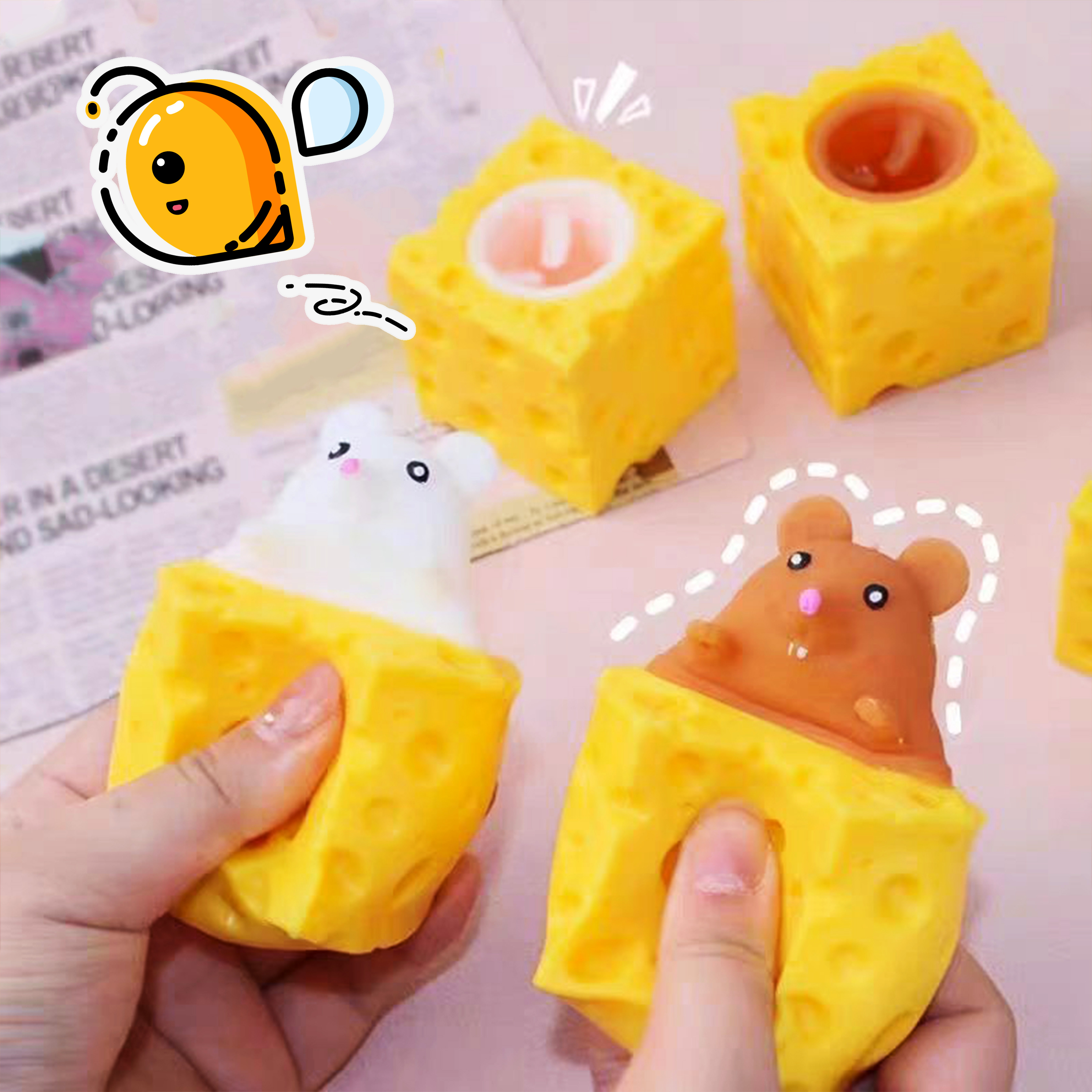 Cheese Mouse creative shaped squeeze cup Application Scenario