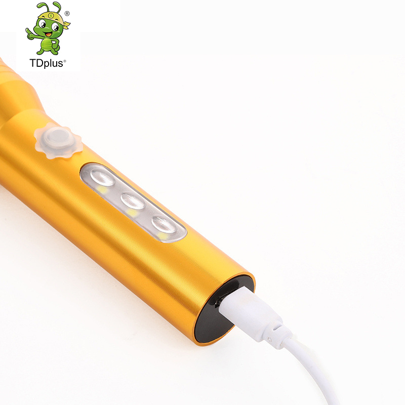 Probe point strong light flashlight, ultra-bright, rechargeable, long battery life, portable, multi-functional, emergency home, outdoor lighting, handheld lamp, searchlight, flashlight, small flashlight Specification image