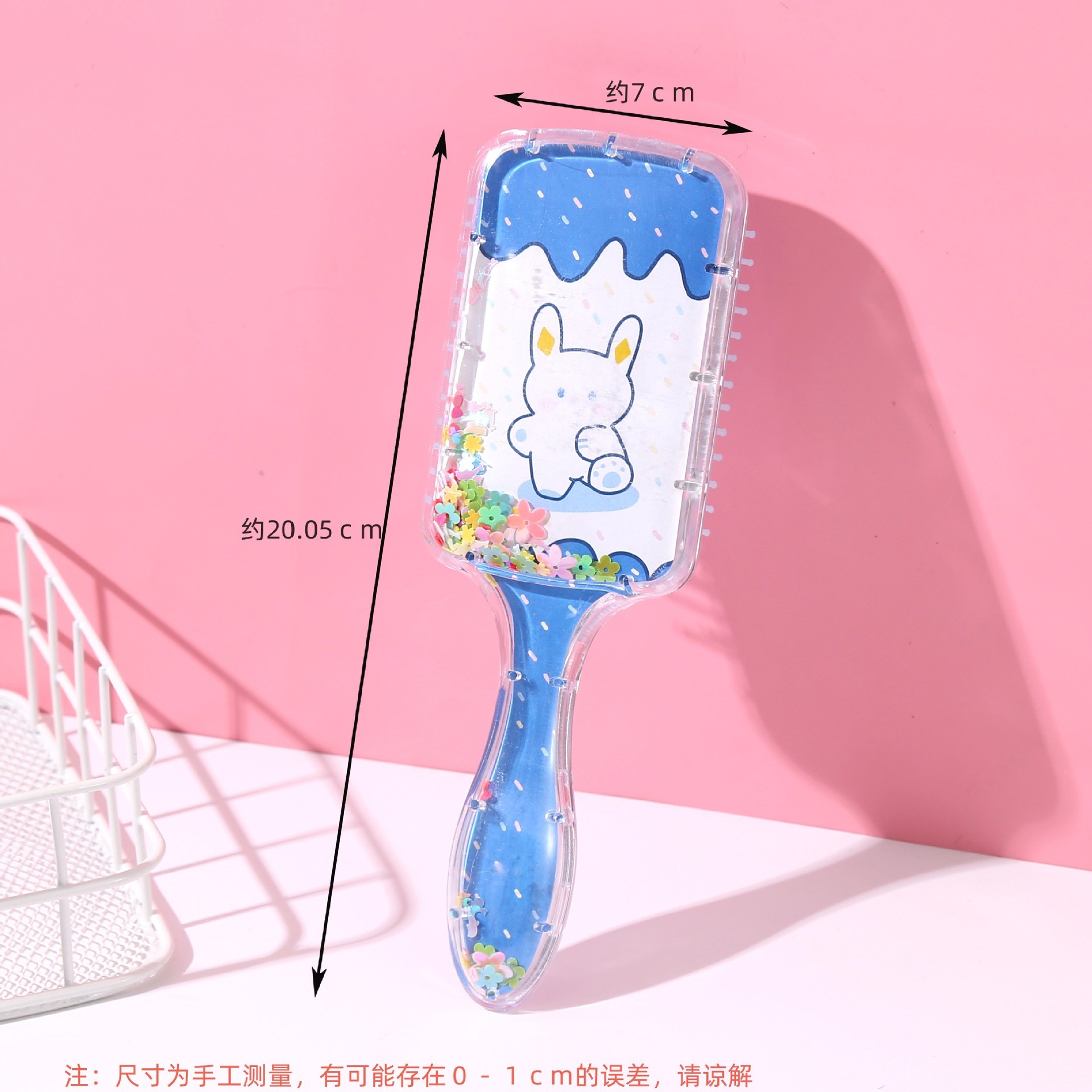 跳跳猪美乐蒂库洛米卡通流沙气囊梳子女生气垫梳玉桂狗三丽欧女生梳头发详情3