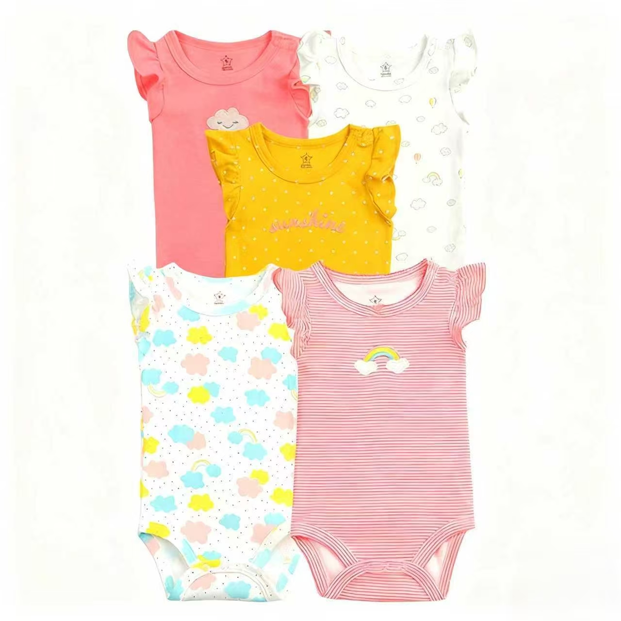 Wholesale of children's clothing for foreign trade, including baby sleeveless jumpsuits, vests, triangular hatches, and breathable clothes for both boys and girls Application Scenario