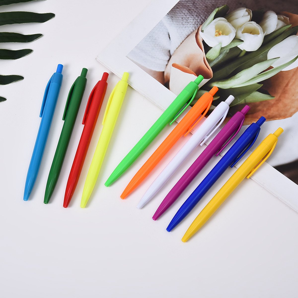 Ballpoint pen, simple ballpoint pen, advertising pen, candy-colored ballpoint pen, printable advertising ballpoint pen Item Picture