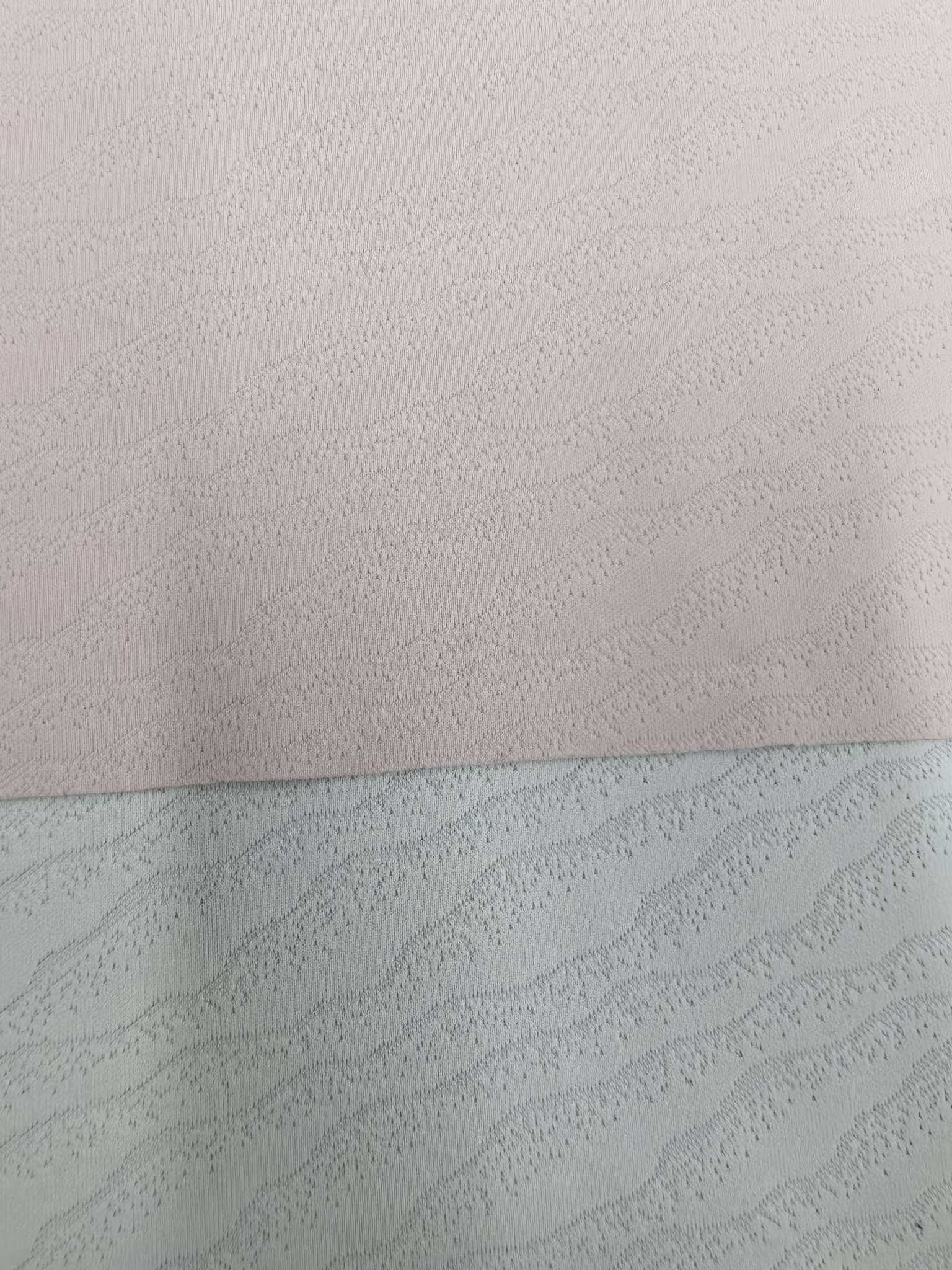 KWA90643 jacquard knit knit with fine stitches for spring and summer is available for vests, yoga bras, underpants and safety pants. The fabric is soft and comfortable. Innovative design. Custom based on samples