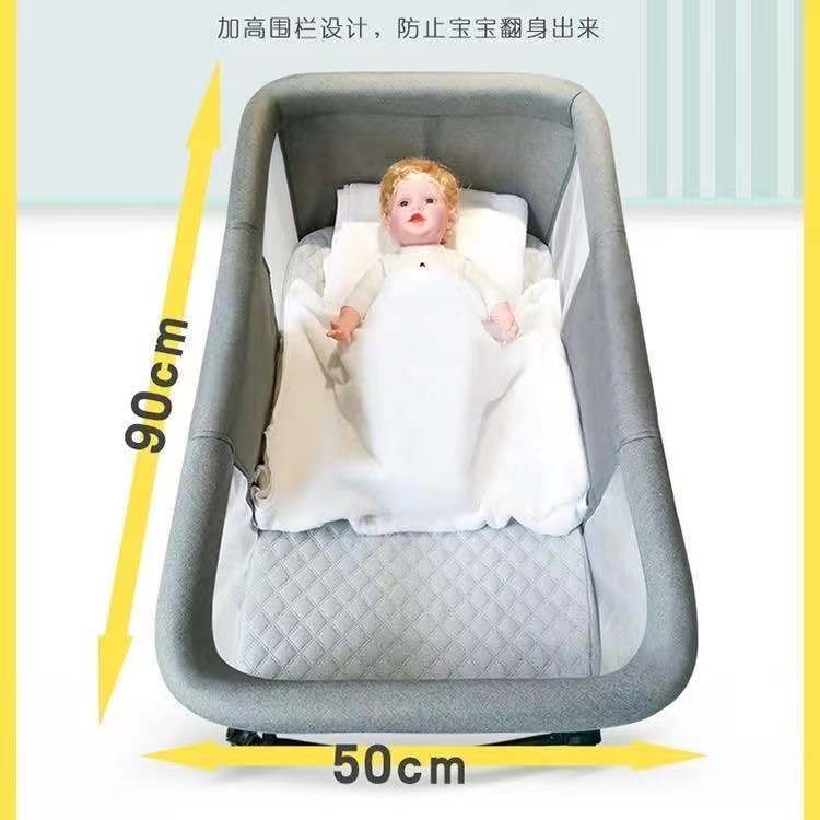 婴儿床多功能宝宝床新生儿可移动便携式小床拼接大床可折叠摇篮床详情图7