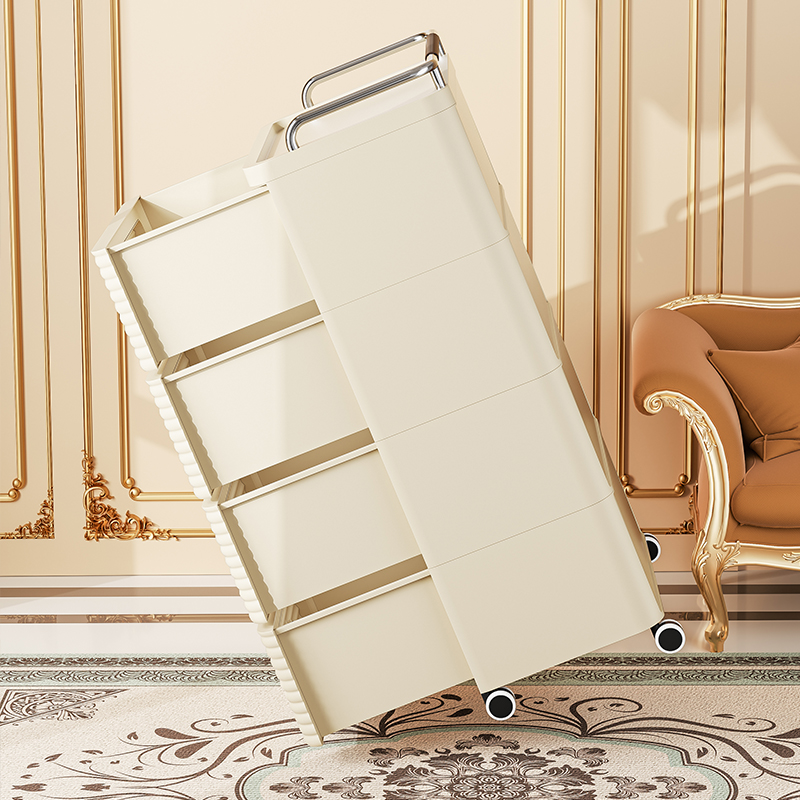 收纳柜/收纳柜塑料/抽屉式塑料收纳柜子/塑料储物柜/客厅收纳柜白底实物图