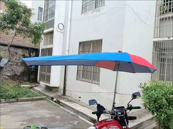摩托车雨伞遮阳伞加厚超大折叠雨蓬电瓶电动三轮车防晒挡雨棚支架 详情图5