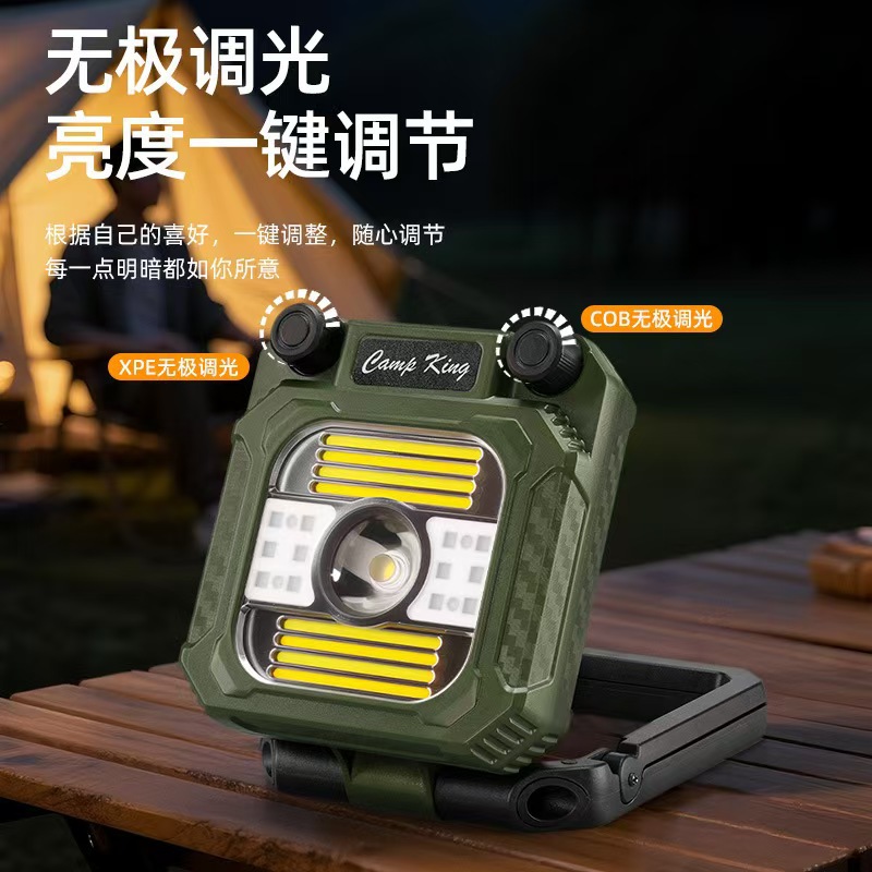 Outdoor camping lamp, professional long-lasting camp tent lamp, hand-cranked charging portable multi-functional emergency work lamp Specification image