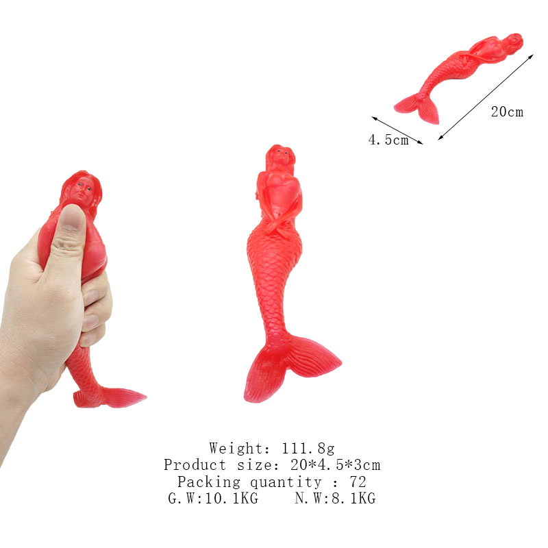 Cross-border bestseller and best-selling Sand Beauty Fish Pinching Fun Mermaid Princess Cute stress-relieving toy factory