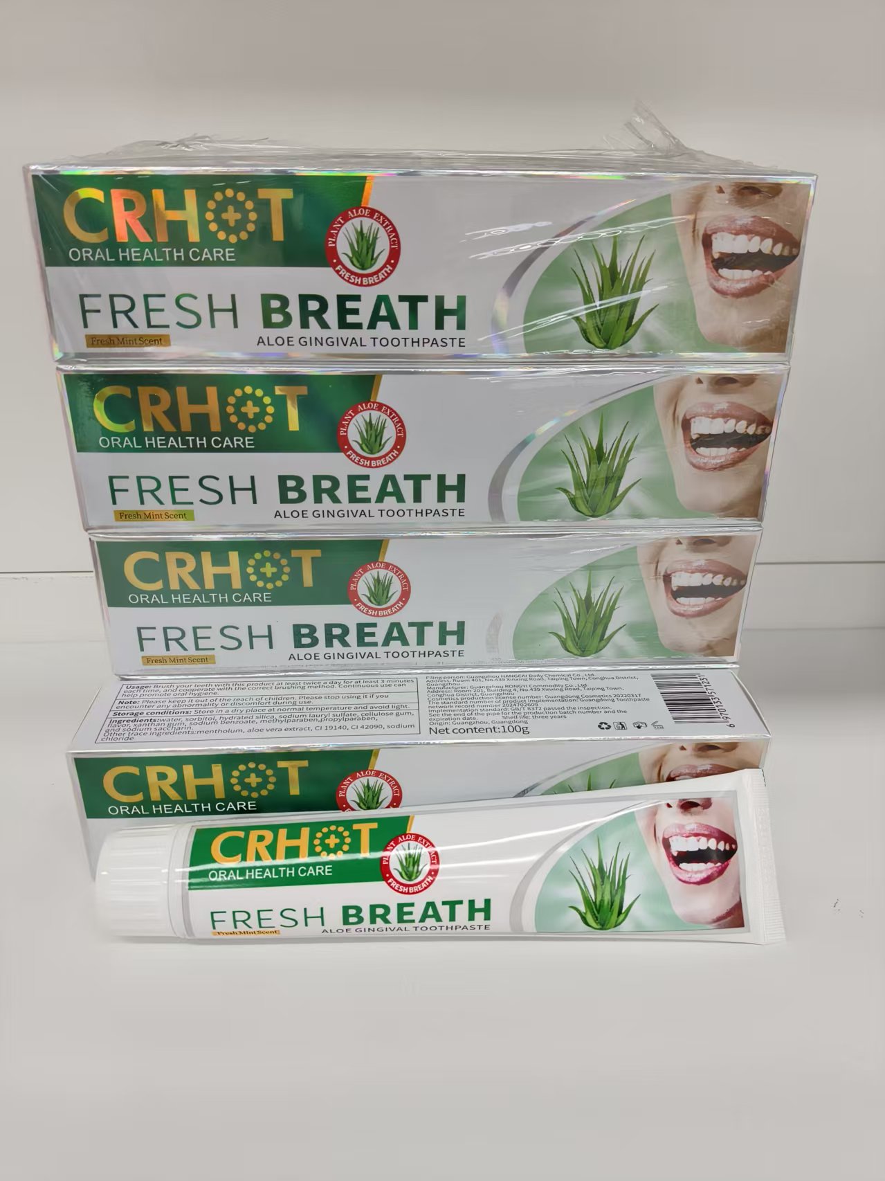 maxi limpio CRHOT100g Toothpaste Deep Cleansing Aloe Refreshing Mint Toothpaste Specification image