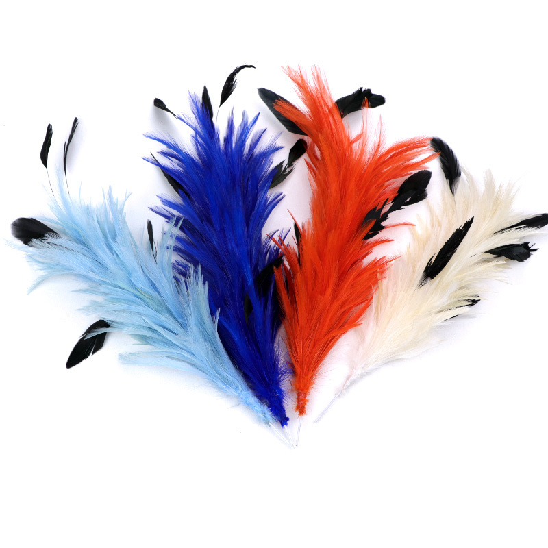 厂家现货供应拉丁舞头饰舞台舞蹈演出头饰 彩色羽毛铁丝花