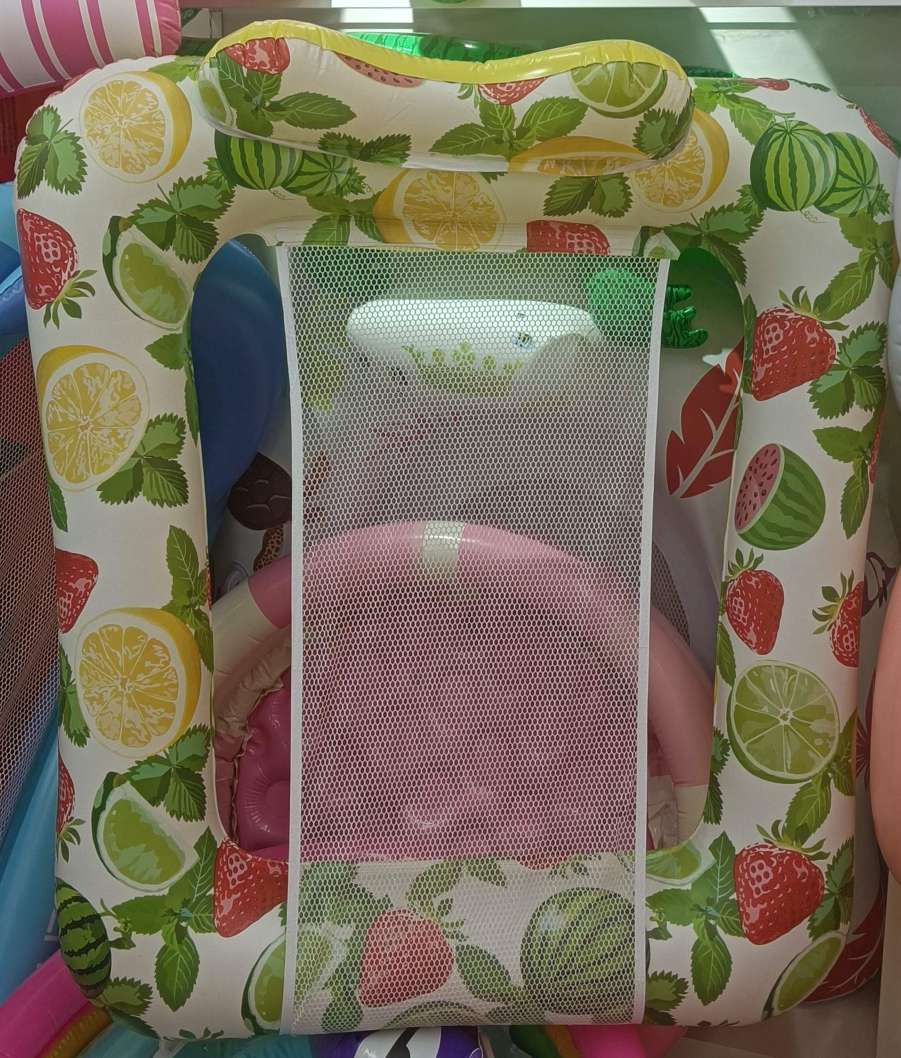 跨境新品方形躺椅浮排加厚pvc网布躺椅浮排水上充气坐骑产品图